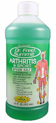 Dr. Fred Summit rubbing alcohol bottle for refreshing topical use after activity.