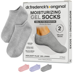 Chaussettes gel Dr. Frederick’s Original pour pieds, offre un soin hydratant en douceur.