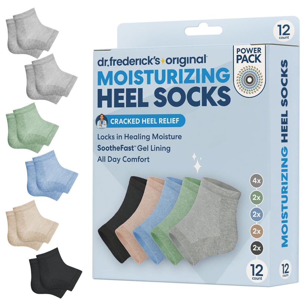 Dr. Frederick's Original chaussettes talons secs en utilisation nocturne pour hydratation