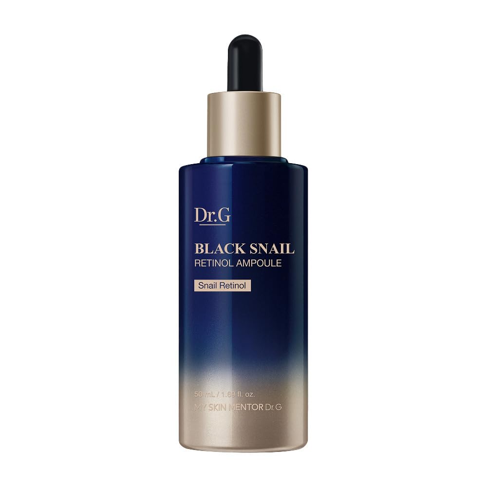 Dr. G Black Snail Retinol Ampoule dans son flacon compact pour une utilisation précise.