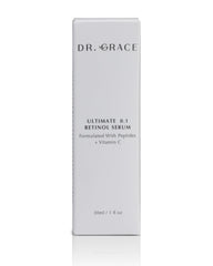 Dr. Grace Ultimate sérum rétinol, pompe visible, usage pratique nuit après nuit.