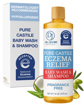 Dr. Jacobs Naturals Lavage bébé Castile pur, nettoyage en douceur pour peau sensible.