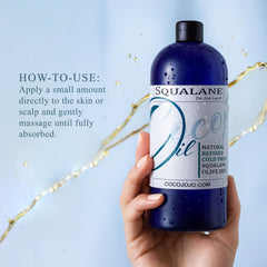 Visage et corps avec huile squalane Dr Joe Lab pour soin quotidien doux