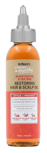 Dr. Miracle's huile-restauration-cheveux-noire-castor: nourrit en profondeur et hydrate les longueurs.
