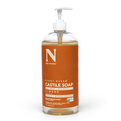 Dr. Natural Savon Castile Liquide en bouteille parfum amande, hydratant et polyvalent pour toute la famille.