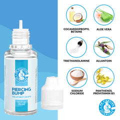 DR. PIERCING AFTERCARE formule sans huile et sans parfum confort quotidien.
