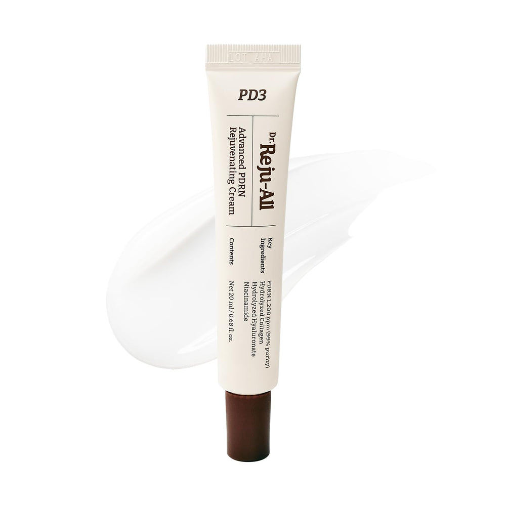 Dr. Reju-All Crème PDRN visage en flacon, hydratation ciblée et efficacité potentielle.