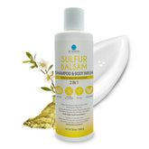 Dr Robaina bouteille shampoo soufre purifie cuir chevelu et pellicules.