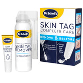Dr. Scholl's Soin Complet – boîte du kit prête à l'emploi pour les tags cutanés.