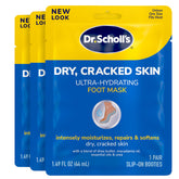 Masque-pieds hydratant Dr Scholl's dans son emballage prêt à l'emploi.