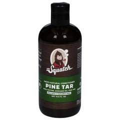 Dr. Squatch après-shampooing goudron-pin, soin capillaire avec parfum frais.