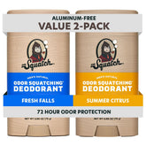 Dr. Squatch Déodorant naturel bâton avec charbon et postbiotiques, protection durable.