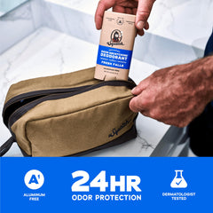 Sans aluminium, Dr. Squatch respecte la peau avec une fragrance naturelle
