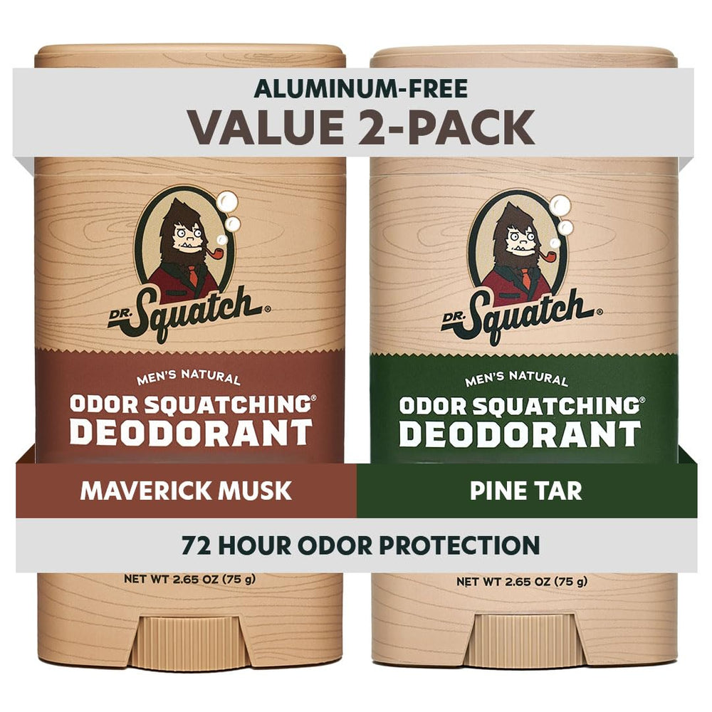 Dr. Squatch déodorant Maverick Musk avec charbon et goudron de pin, protection longue durée