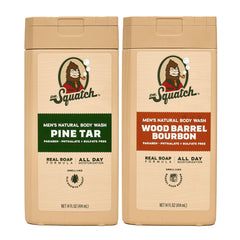 Dr. Squatch Pine Tar – bouteille nette et parfum durable.
