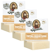 Dr Squatch savon-barre humidité totale sans parfum, hydratation durable.