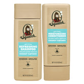 Dr. Squatch Shampoing Coconut Castaway en flacon pour cheveux propres et parfumés.