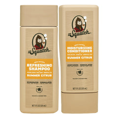 Dr. Squatch Shampoing Summer Citrus – bouteille avec arôme frais pour cheveux propres.