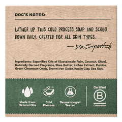 Texture crèmeuse du savon Sierra Storm révélant sa richesse naturelle.