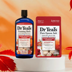 Dr Teal's arômes agrumes-épices-cèdre pour une relaxation aromatique dans le bain.