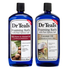 Dr Teal's bain-mousse-karité-amande: hydratation nourrissante pour peau sèche.