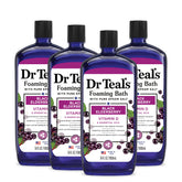 Dr Teal's: bouteille de bain-mousse au sureau noir avec sel d'Epsom pur, détente.
