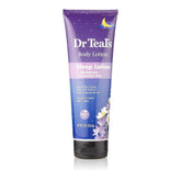 Dr Teal's lotion nuit mélatonine lavande : hydratation relaxante pour le soir.