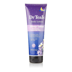 Dr Teal's lotion nuit mélatonine lavande : hydratation relaxante pour le soir.