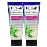 Dr Teals gommage pieds coco aloé vera coffret 2x6oz pour pieds doux