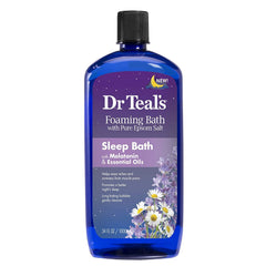 Lotion corporelle hydratante Dr Teal's pour le soir.