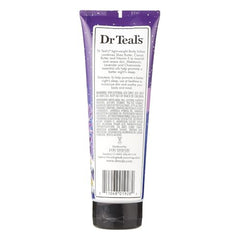 Texture légère Dr Teal's lotion avec karité et vitamine E, peau douce rapidement.