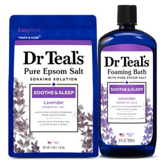 Dr Teal's sel Epsom lavande en sachet 3 lb pour détente musculaire