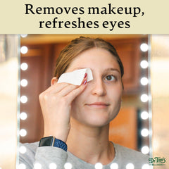 Dr. Tom's Blends lingettes emballage individuel, hygiène oculaire pratique en déplacement.