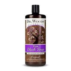 Dr. Woods Savon Noir Liquide Bouteille: nettoyage doux et hydratant pour tous les jours.