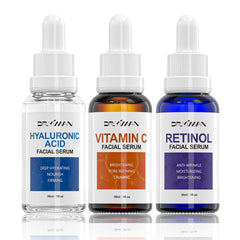 DR.YIMAN ensemble sérums anti-âge – bouteille élégante pour une routine lumineuse.