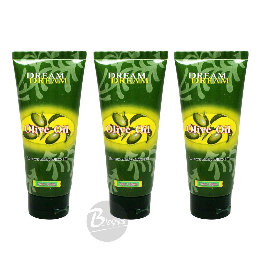 Dream Body Huile d'Olive: bouteille 100 ml, pack de 3, hydratation pratique.