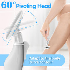 DreamGenius rasoir femme tête pivotante à 60 degrés épouse les contours du corps