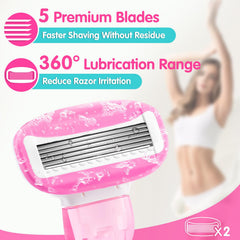 Rasoir DreamGenius avec tête pivotante à 60 degrés pour les contours du corps.