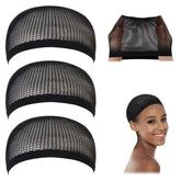 Dreamlover cap crochet maillage noir 3 pièces, tenue légère et adaptée sous perruque.