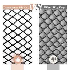 Dreamlover cap crochet noir grille respirante favorise la circulation du cuir chevelu.