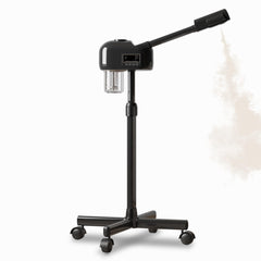 Dress Vous Steamer visage professionnel en action pour nettoyer en profondeur les pores.