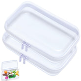 Dressica coffret transparent à coque rigide avec zip, visibilité immédiate des articles.