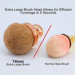 Brosse DRIPOO bronzage sans traces pour une finition homogène.