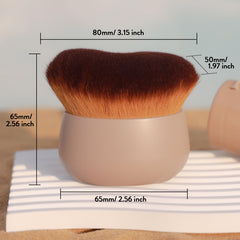 DRIPOO Brosse contour-bronzer-melange offre une application précise et naturelle