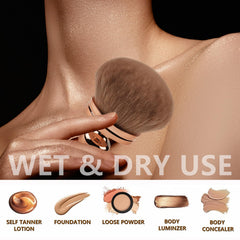 Brosse DRIPOO maquillage poudre, adaptée aussi au fond de teint liquide.