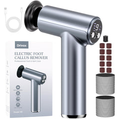 Drivox remover-callosites-pieds-electrique en main pour peau plus lisse.