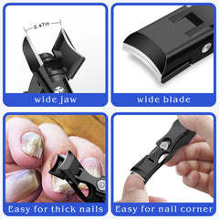 DRMODE ouverture extragrande : ouverture large pour couper les ongles épais avec précision.