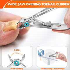 DRMODE ouverture 25mm facilite la coupe des ongles épais.