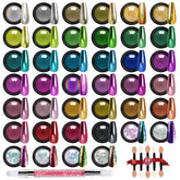 DRMODE poudre chrome miroir 40 couleurs : effet métallique durable sur les ongles