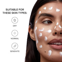 Film léger sur la peau après l’application nocturne